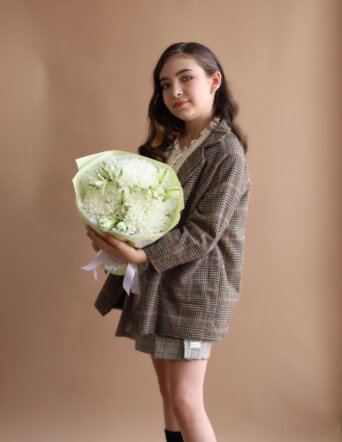 Дуобукет из хризантем и альстромерии №1953