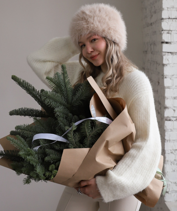 Объемный букет из нобилиса №2129