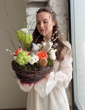 Пасхальная композиция в гнезде №2148