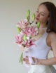 Свадебный букет невесты из лилий №2167