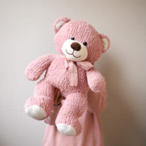 Мягкая игрушка - Мишка розовый №1450 - Фото 9