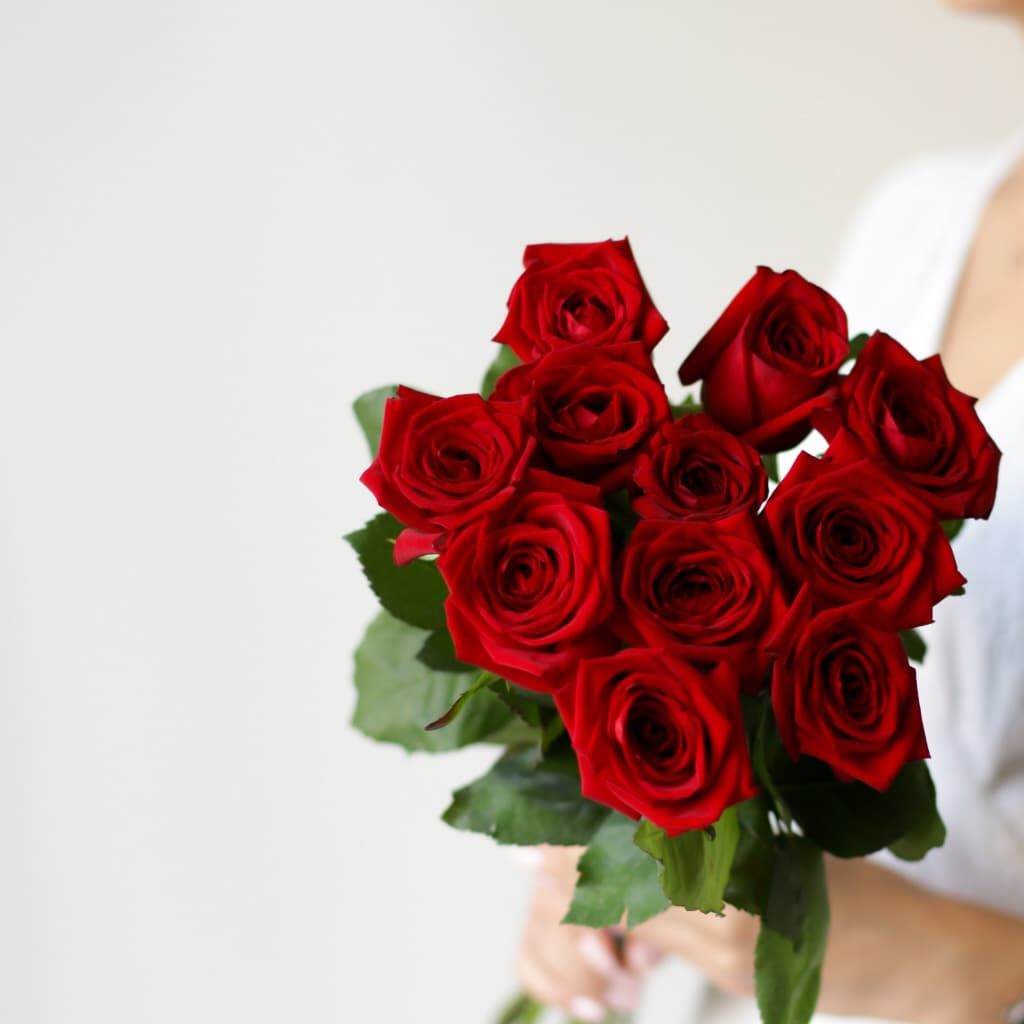 Красные розы в ленту (Россия, 11 шт) №1741 - Фото 37