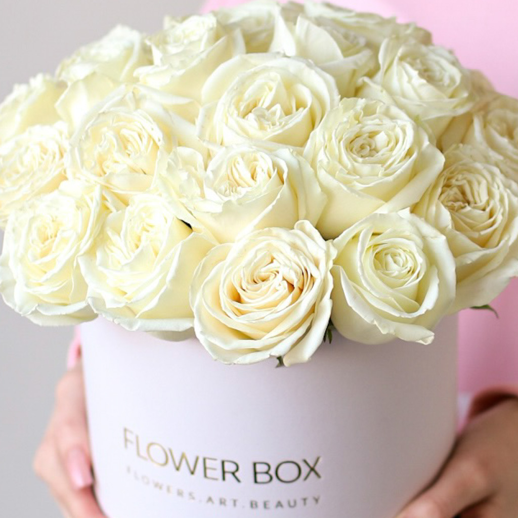 Коробка с розами размера S (23 шт) №1904 - Фото 22