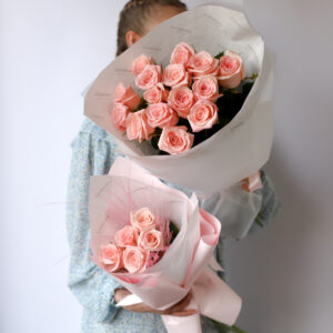 Букеты из роз для мамы и дочки №1920 - Фото 49